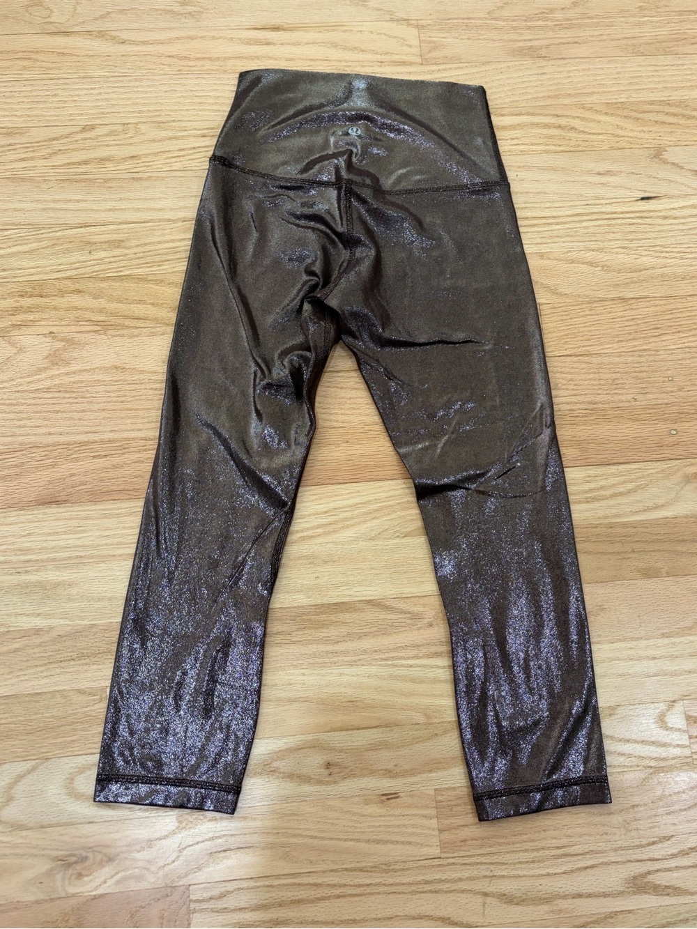 lululemon athletica Shimmer Metallic Brown Leggings